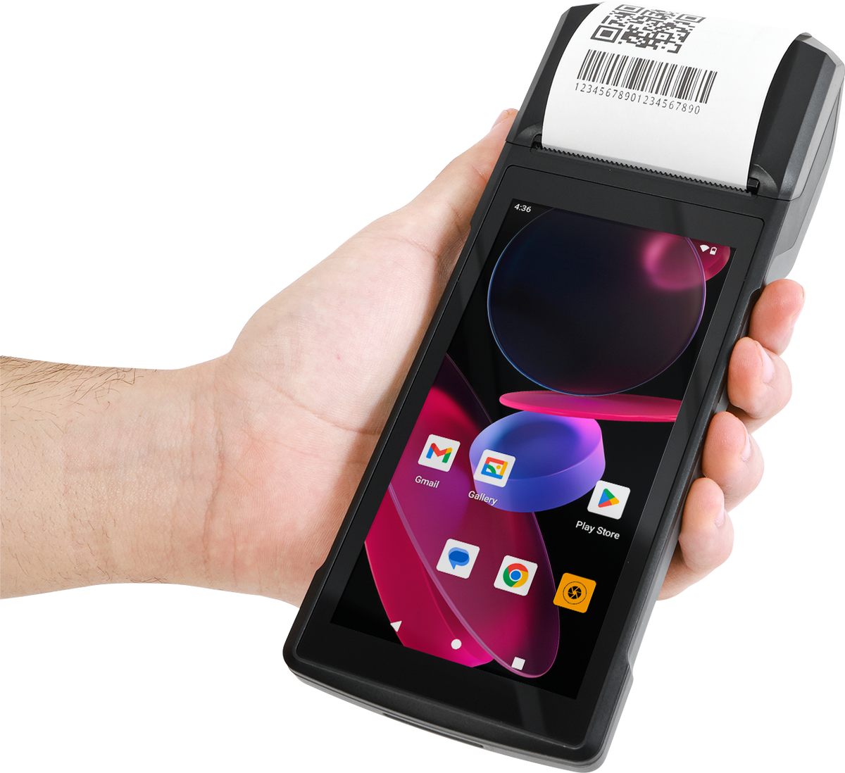 H10 Android POS Terminal with 58mm Receipt Printer