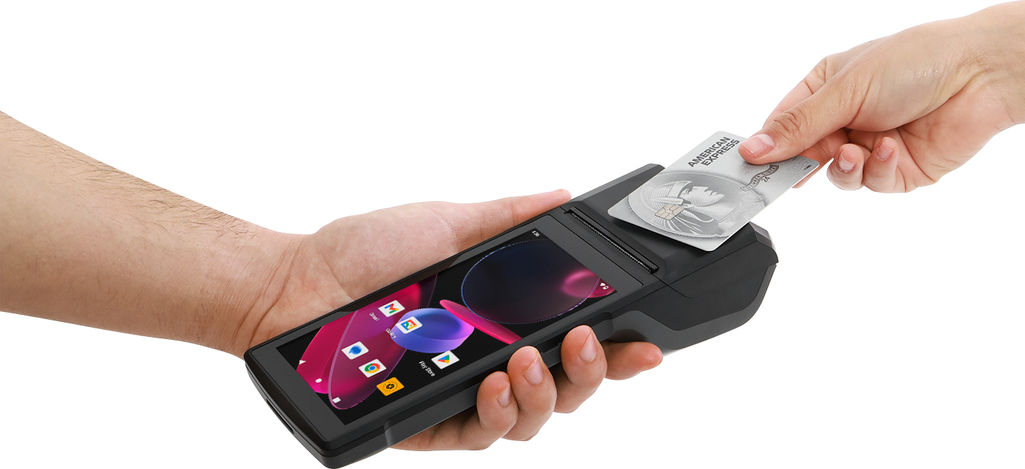 H10 Android POS Terminal with 58mm Receipt Printer