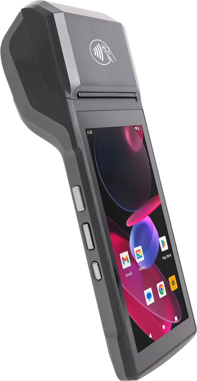 H10 Android POS Terminal with 58mm Receipt Printer