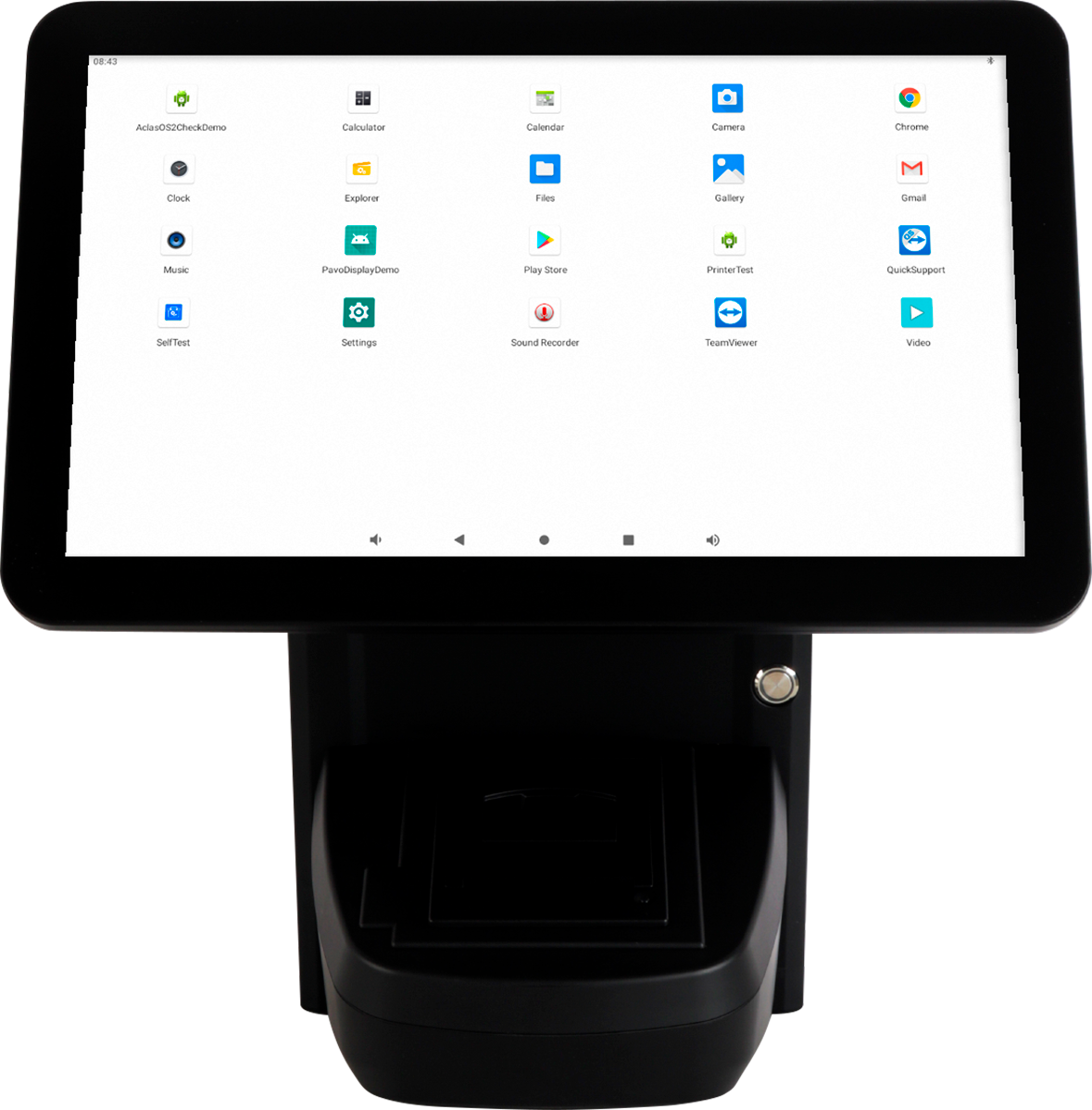 M9A Dual 15.6” Android Countertop POS System with Receipt Printer