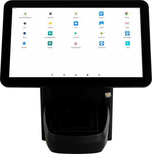 M9A Dual 15.6” Android Countertop POS System with Receipt Printer
