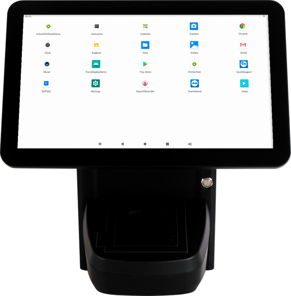 M9A Dual 15.6” Android Countertop POS System with Receipt Printer