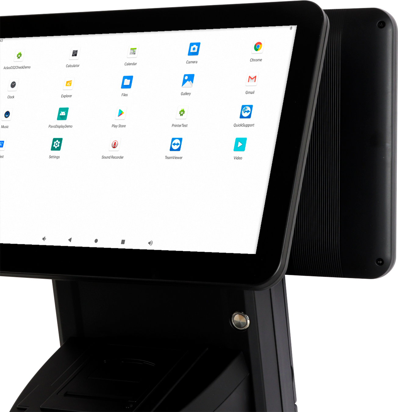 M9A Dual 15.6” Android Countertop POS System with Receipt Printer