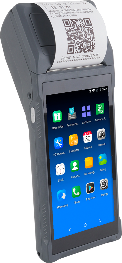 Q2i Android 11 POS Terminal with 58mm Receipt Printer & 1D Barcode Scanner