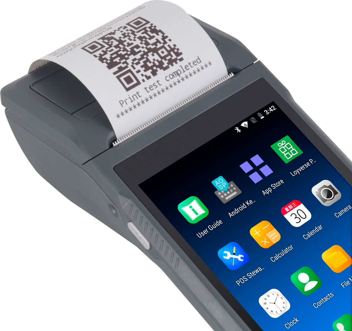 Q2i Android 11 POS Terminal with 58mm Receipt Printer & 1D Barcode Scanner