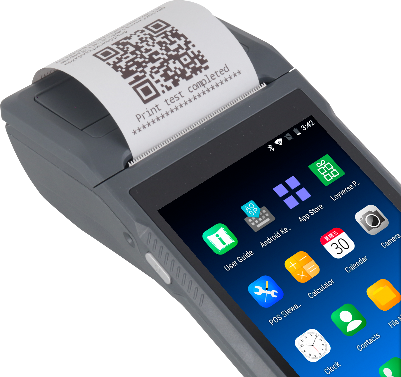 Q2i Android 11 POS Terminal with 58mm Receipt Printer & 1D Barcode Scanner