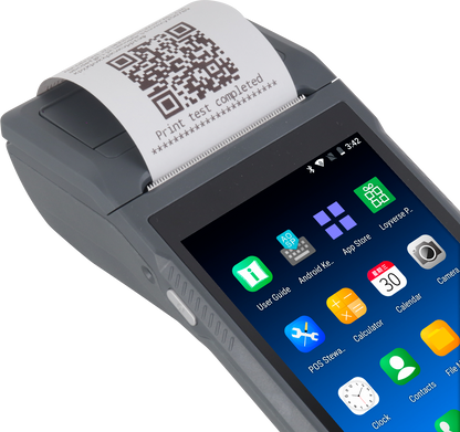 Q2i Android 11 POS Terminal with 58mm Receipt Printer & 1D Barcode Scanner