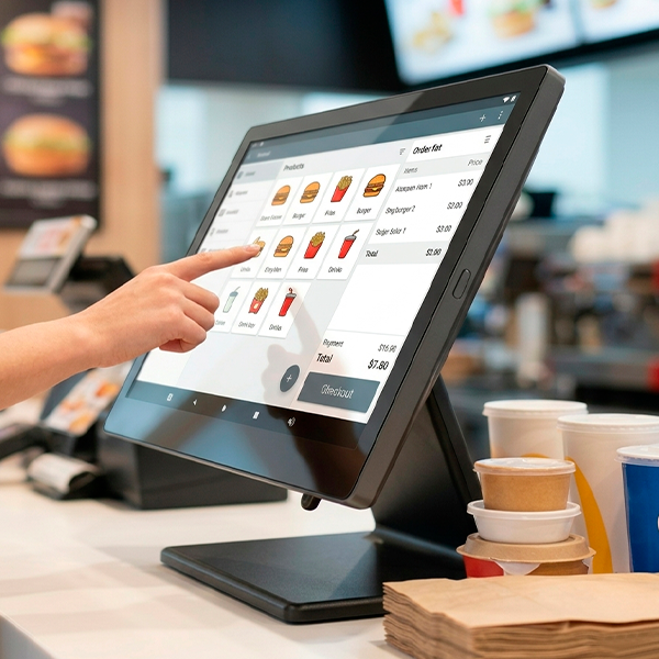 POS terminal on a counter