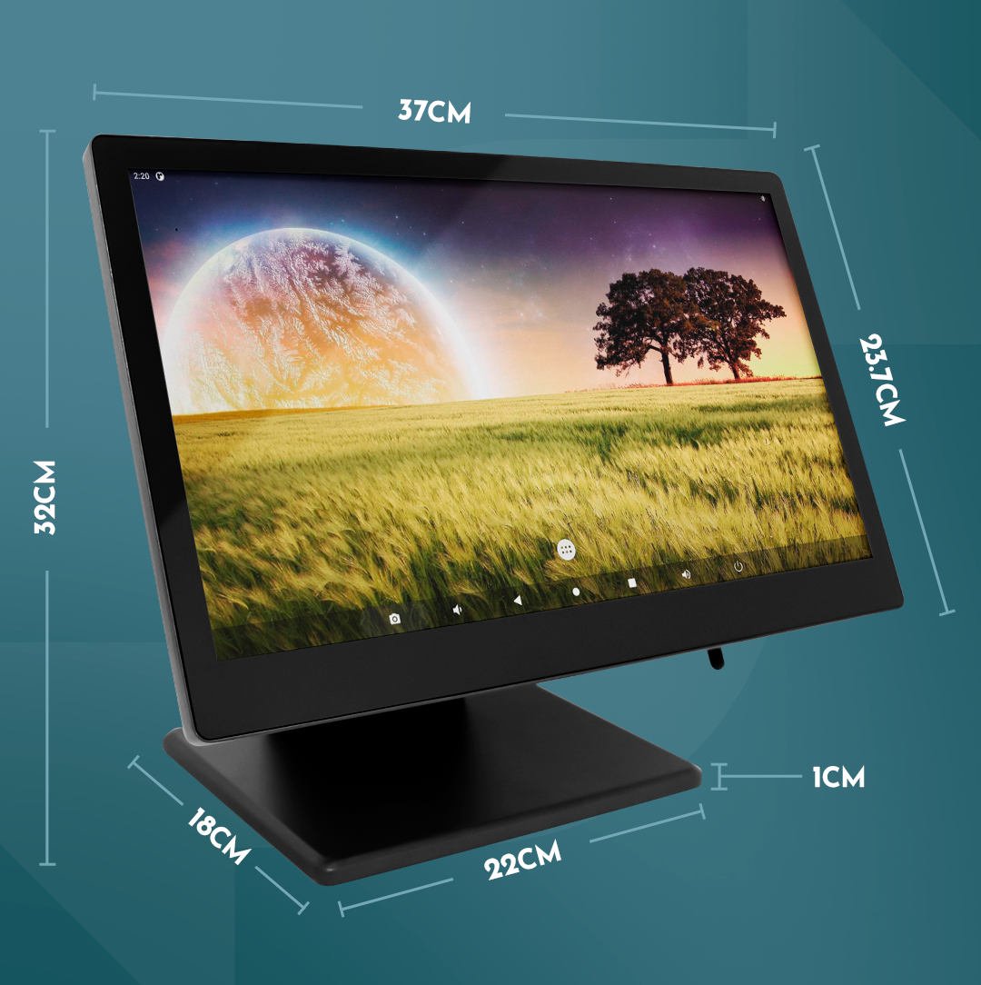 M8A Android 10 POS System – 15.6” Touchscreen Terminal for Retail & Restaurant