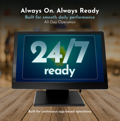 M8A Android 10 POS System – 15.6” Touchscreen Terminal for Retail & Restaurant