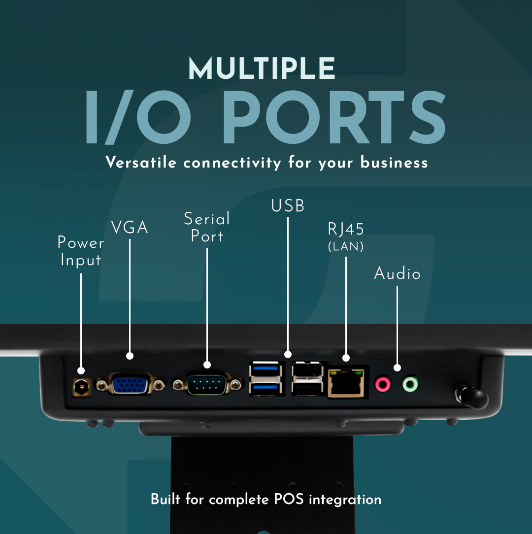 M8A Android 10 POS System – 15.6” Touchscreen Terminal for Retail & Restaurant
