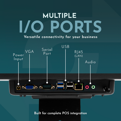 M8A Android 10 POS System – 15.6” Touchscreen Terminal for Retail & Restaurant