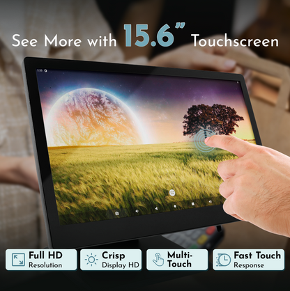 M8A Android 10 POS System – 15.6” Touchscreen Terminal for Retail & Restaurant