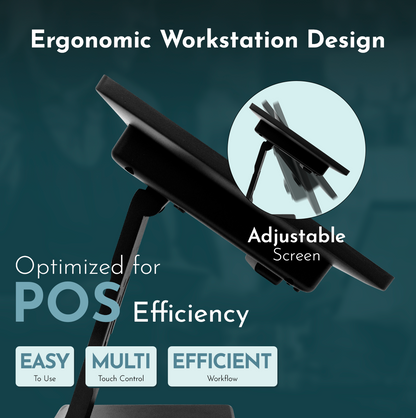 M8A Android 10 POS System – 15.6” Touchscreen Terminal for Retail & Restaurant