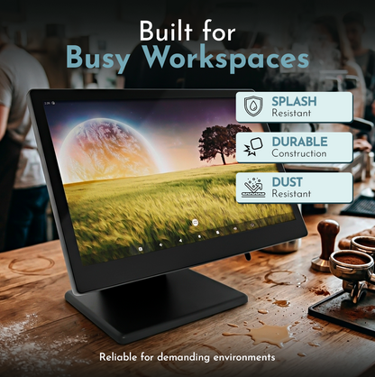 M8A Android 10 POS System – 15.6” Touchscreen Terminal for Retail & Restaurant