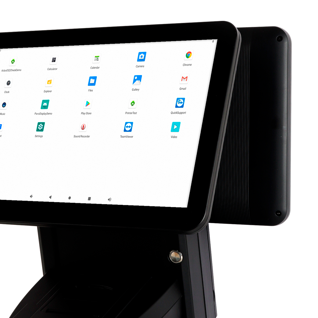 M9A Dual 15.6” Android Countertop POS System with Receipt Printer